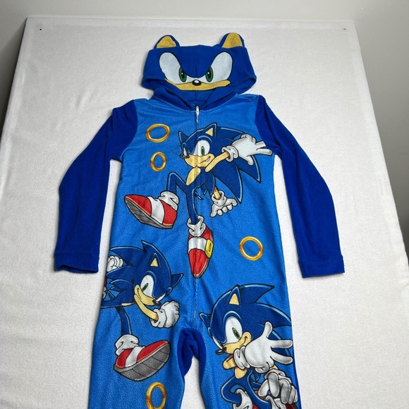 Sonic The Hedgehog Pajamas Boys Sonic The Hedgehog Blue Onesie Suit